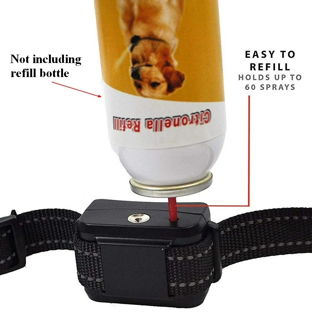 Pet Cologne Spray - Collier Anti-Aboiement à la Citronnelle, Rechargeable