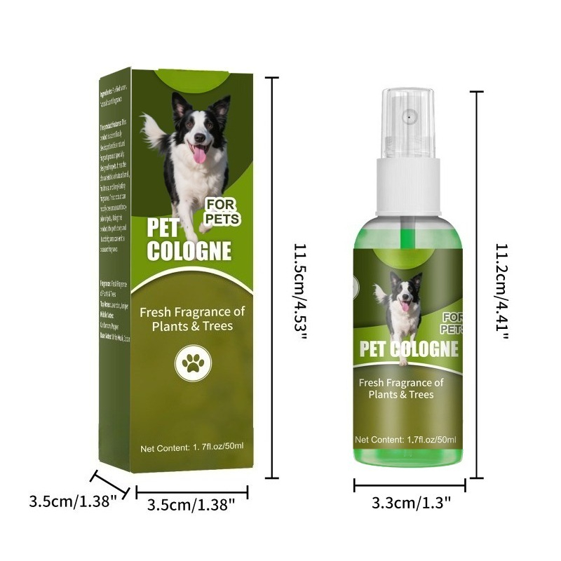 Pet Cologne Spray - Déodorant en spray sans alcool pour