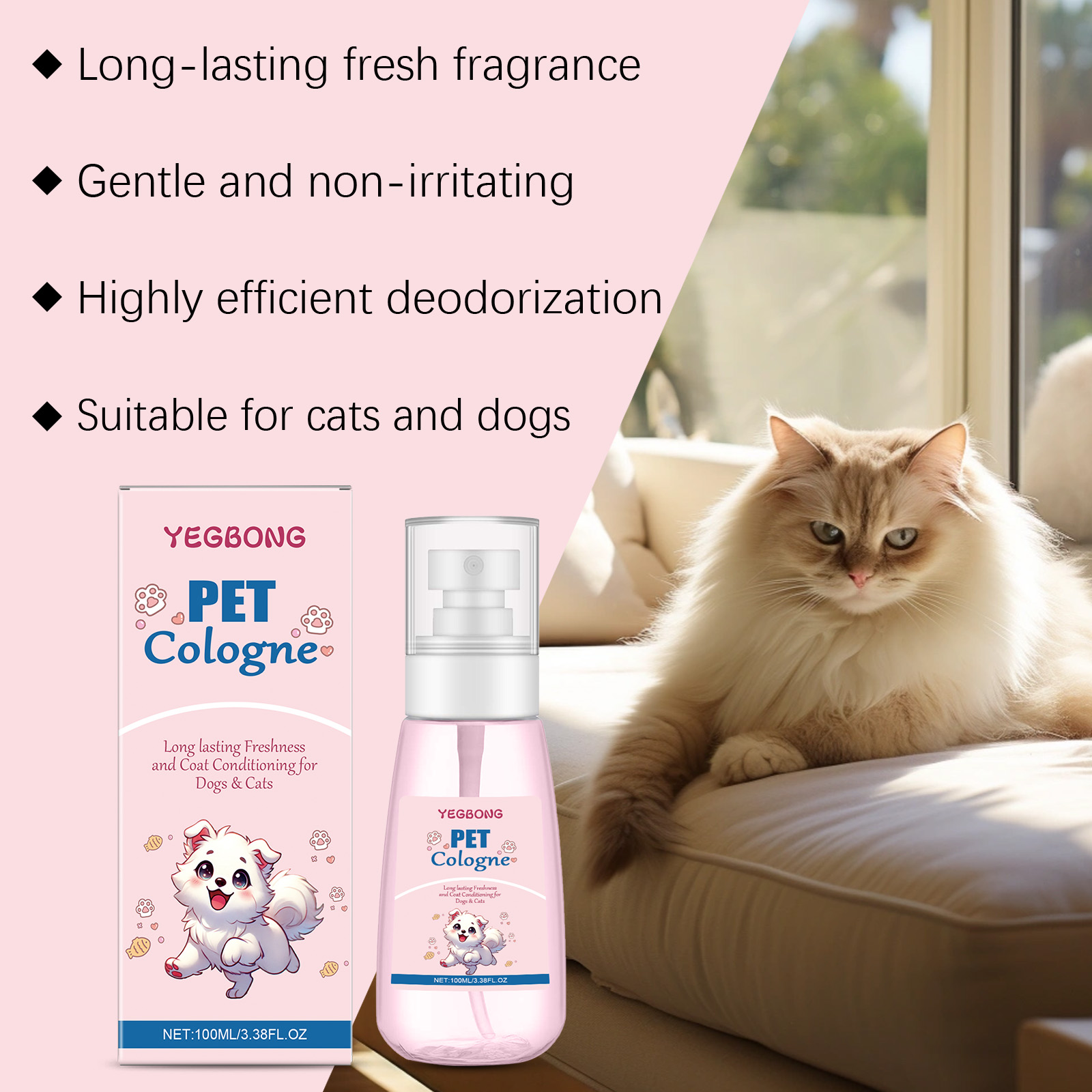Parfum pour animaux de compagn - Pet Cologne Spray avis et prix