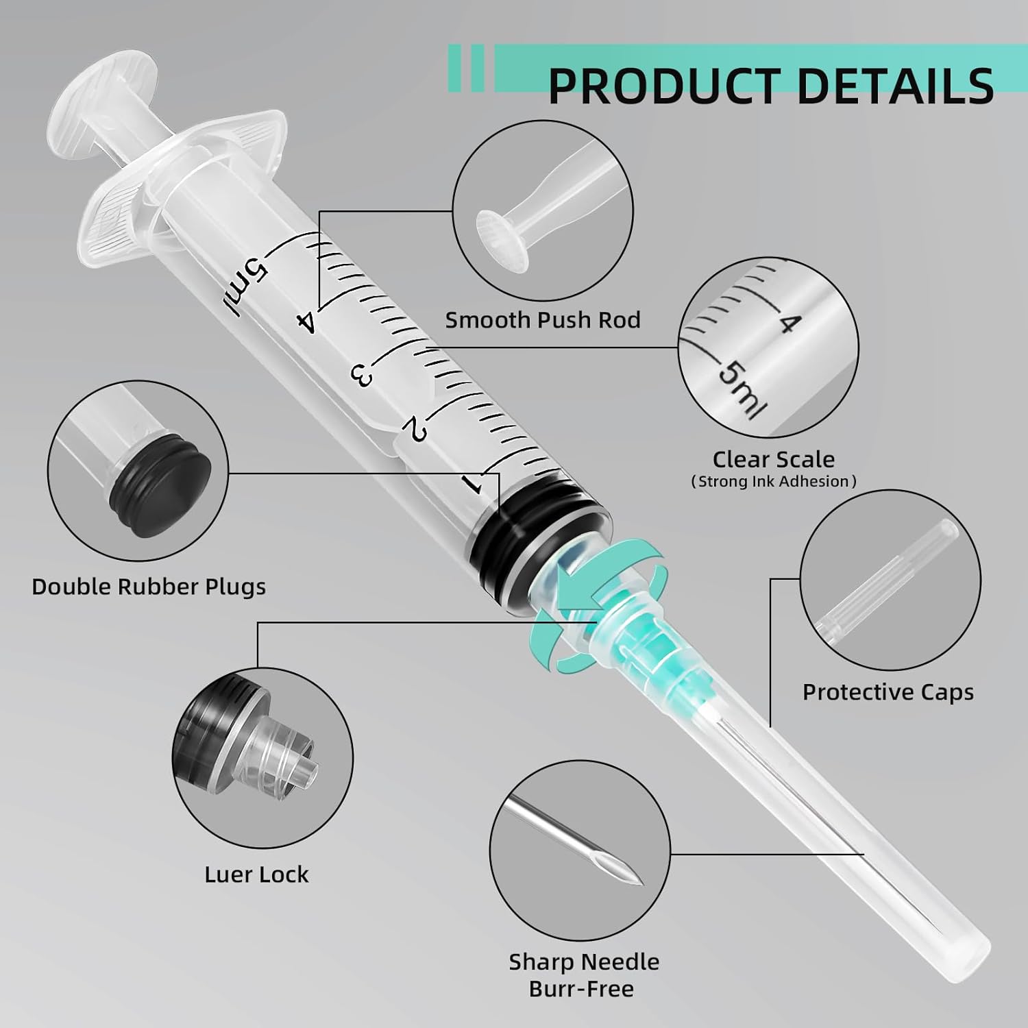 Seringue Luer Lock de 5 ml, ad - Pet Supplies Outlet avis et prix